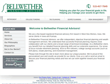 Tablet Screenshot of bellwetherfinancialadvisors.com